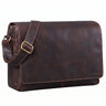 "Reinhold" Vintage Messenger Bag Herren Leder für 15.6-16 Zoll Laptop