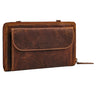 "Monica" 4 in 1 Leder Geldbörse mit Handyfach Schultertasche Damen