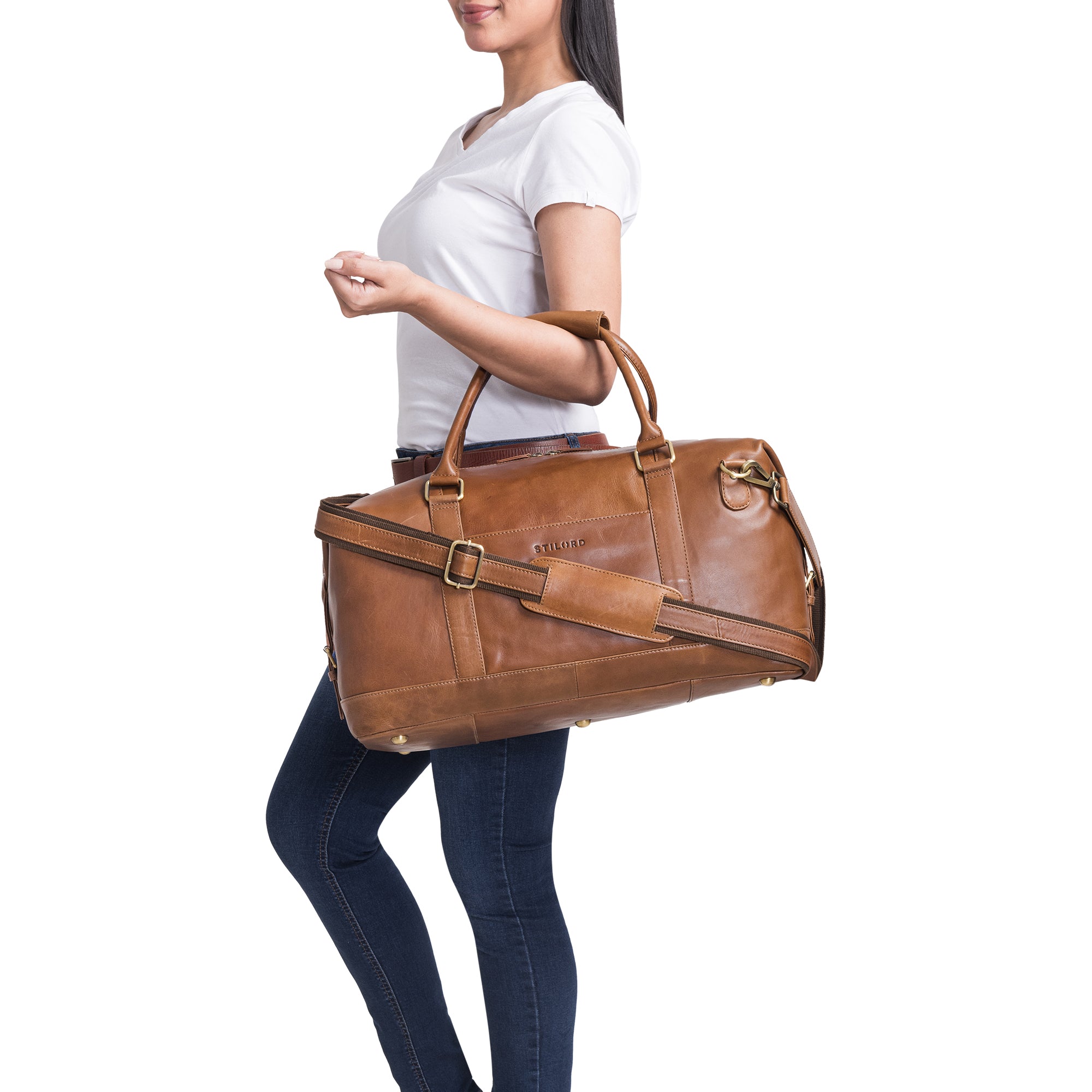 XL Ledertasche braun Damen