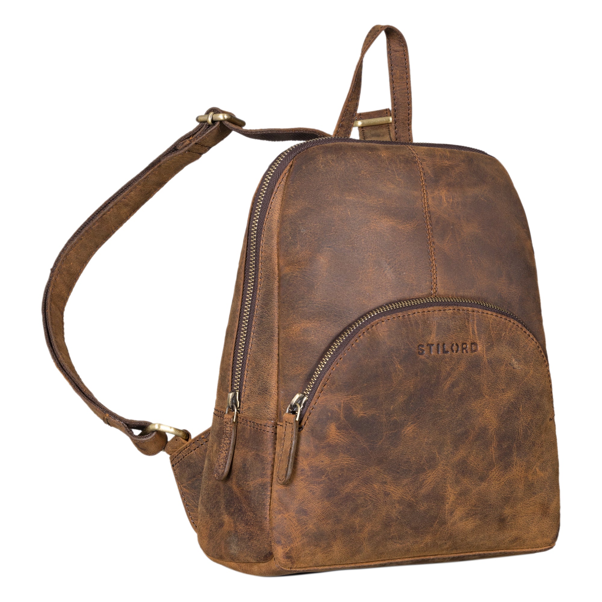 echtleder Rucksack Retro Damen klein