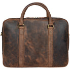 sportliche elegante Ledertasche Damen Herren für Büro Uni Office