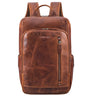 "Johnson" Lederrucksack Herren Business Vintage - Laptop Rucksack 13 Zoll Rindsleder