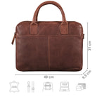 braune Vintage-Ledertasche