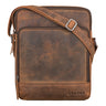 "Faro" Vintage Umhängetasche Herren Klein Leder Messenger Bag 11 Zoll
