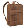 "Jason" Laptop Rucksack 17 Zoll groß Leder